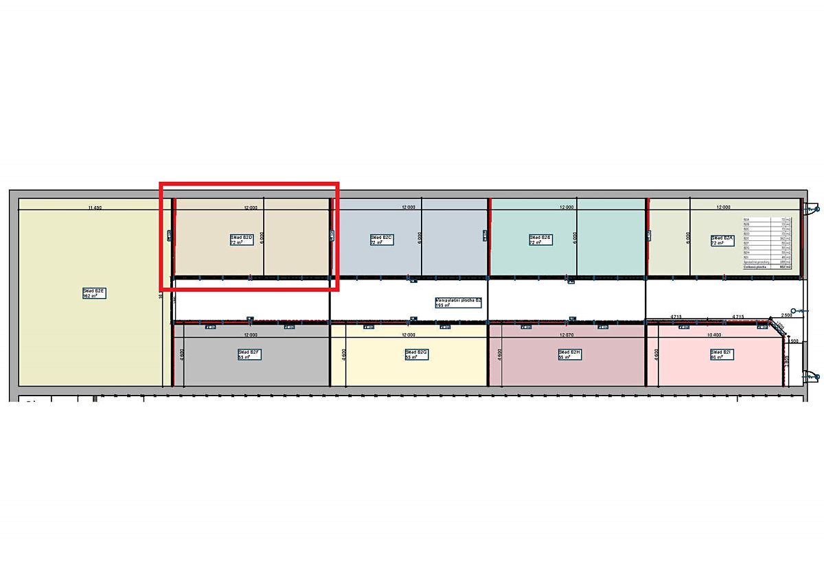 Pronájem skladového prostoru 72 m², Sedliště – fotka 1 z 3