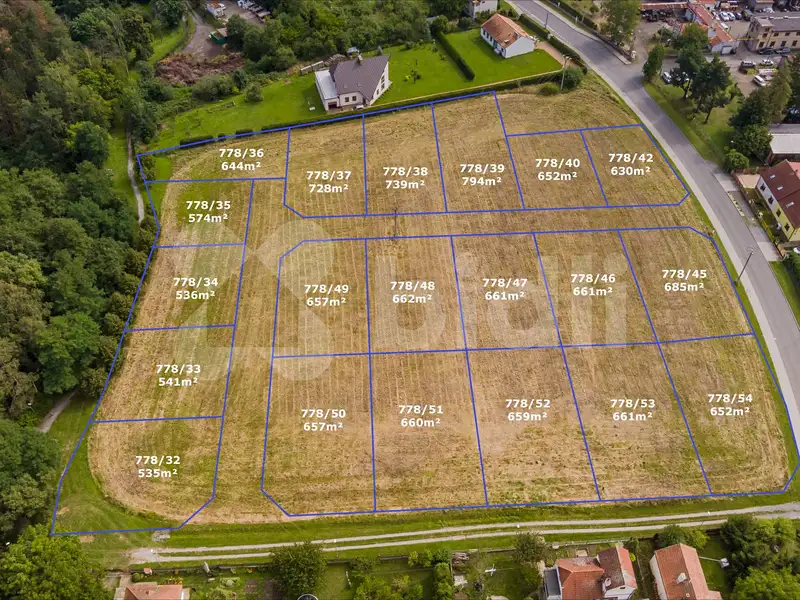 Prodej stavebního pozemku 621 m², Dýšina – náhled fotky 3