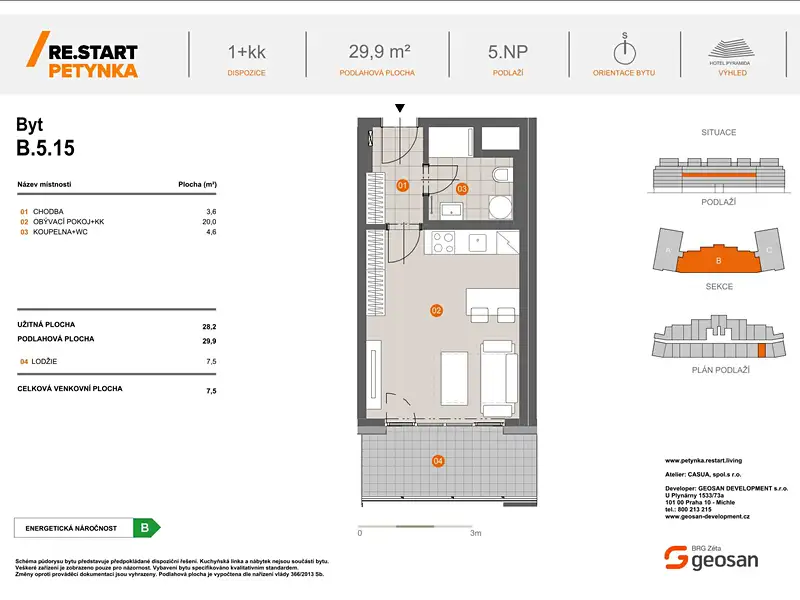 Prodej bytu 1+kk 28 m², Praha – náhled fotky 2