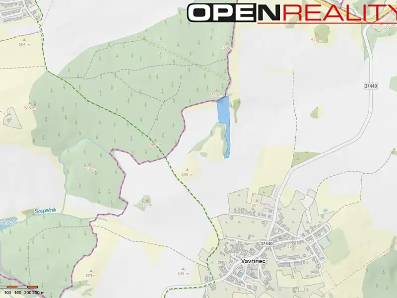 Prodej pole 10312 m², Vavřinec – náhled fotky 2