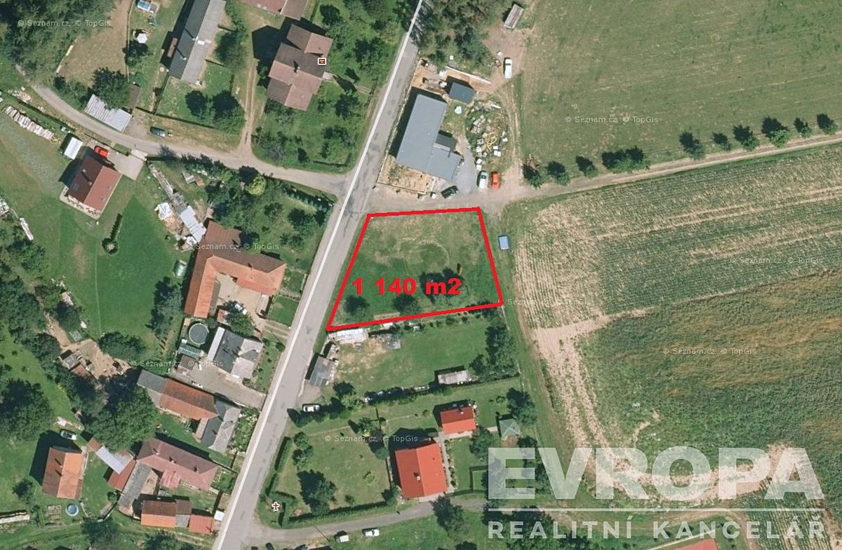 Prodej stavebního pozemku 1140 m²
