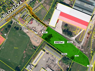 Prodej komerčního pozemku 9407 m²