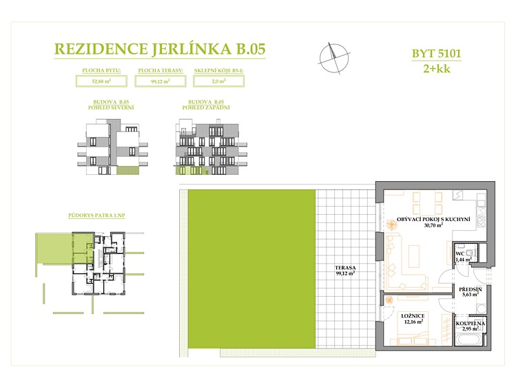 Wohnung 2+kk zum Kauf, 52 m² (5 von 8)