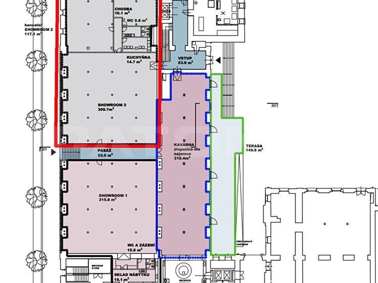 Pronájem komerčního prostoru, 550 m² (3 z 8)