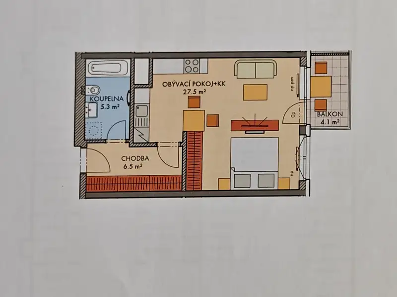 Prodej bytu 1+kk 45 m², Praha – náhled fotky 2