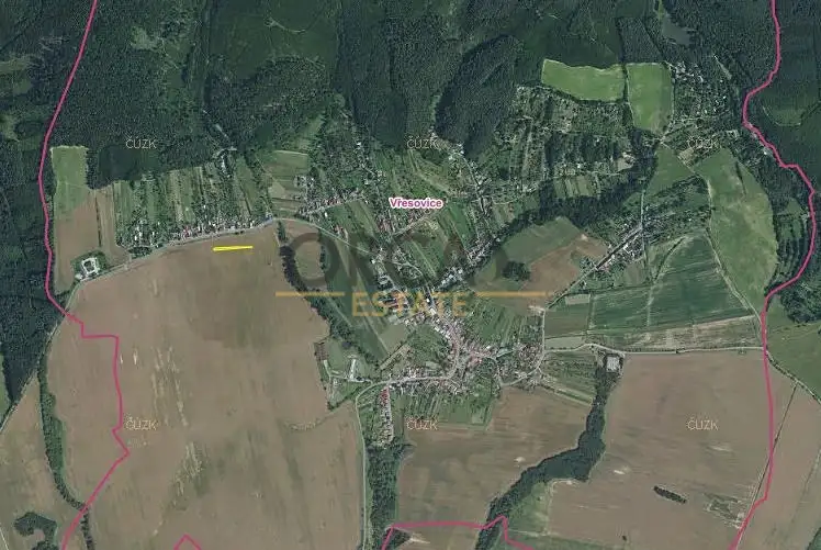 Prodej pole 953 m², Vřesovice – náhled fotky 3