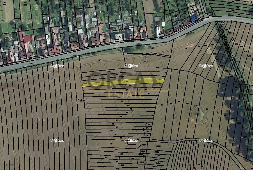 Prodej pole 953 m², Vřesovice – fotka 1 z 3