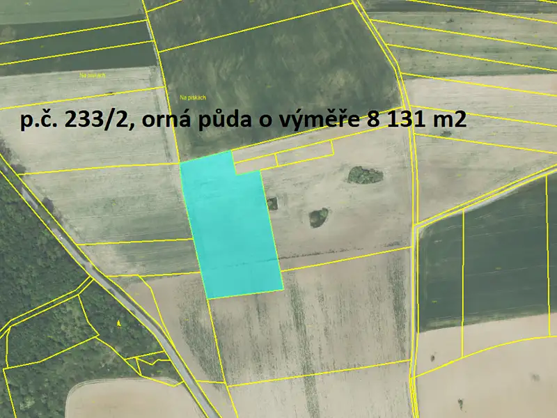 Prodej pole 16023 m², Roblín – náhled fotky 3