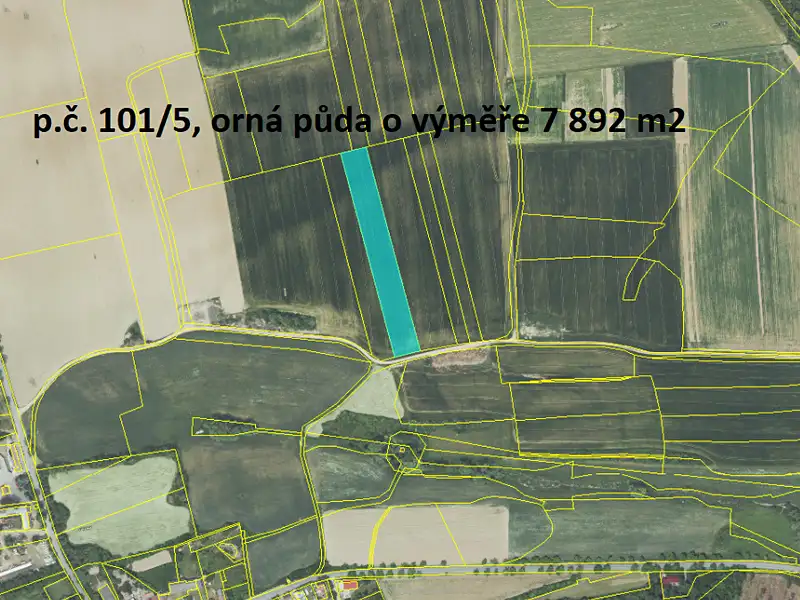 Prodej pole 16023 m², Roblín – náhled fotky 2