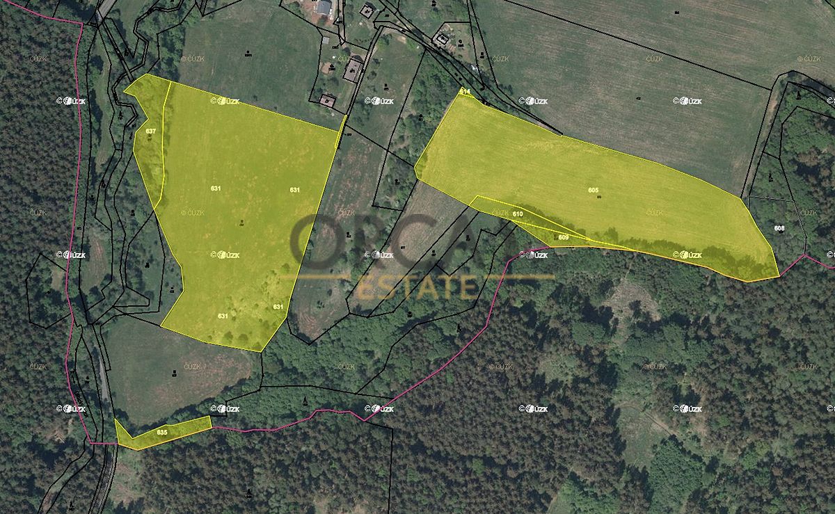 Prodej pole 49135 m², Úbislavice – fotka 1 z 3