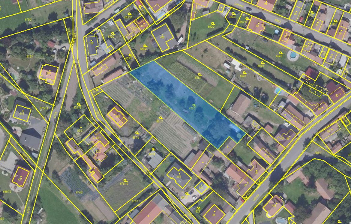 Prodej stavebního pozemku 1300 m² – fotografie 3