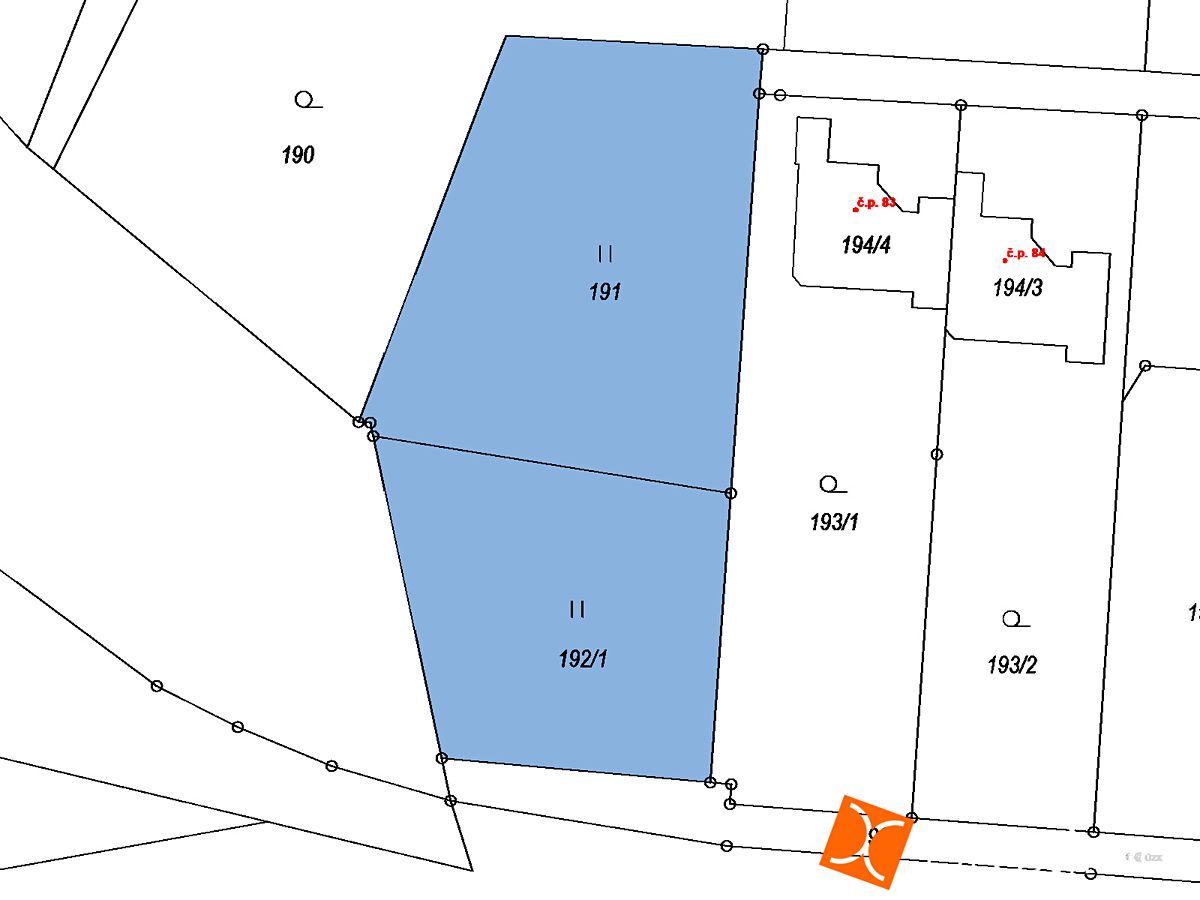 Prodej stavebního pozemku 2090 m² – fotografie 2