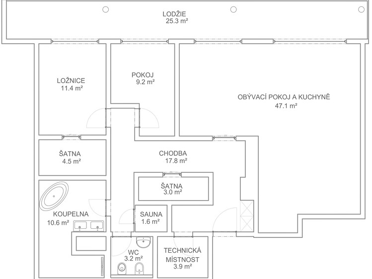 Wohnung 3+kk zum Kauf, 147 m² (17 von 20)