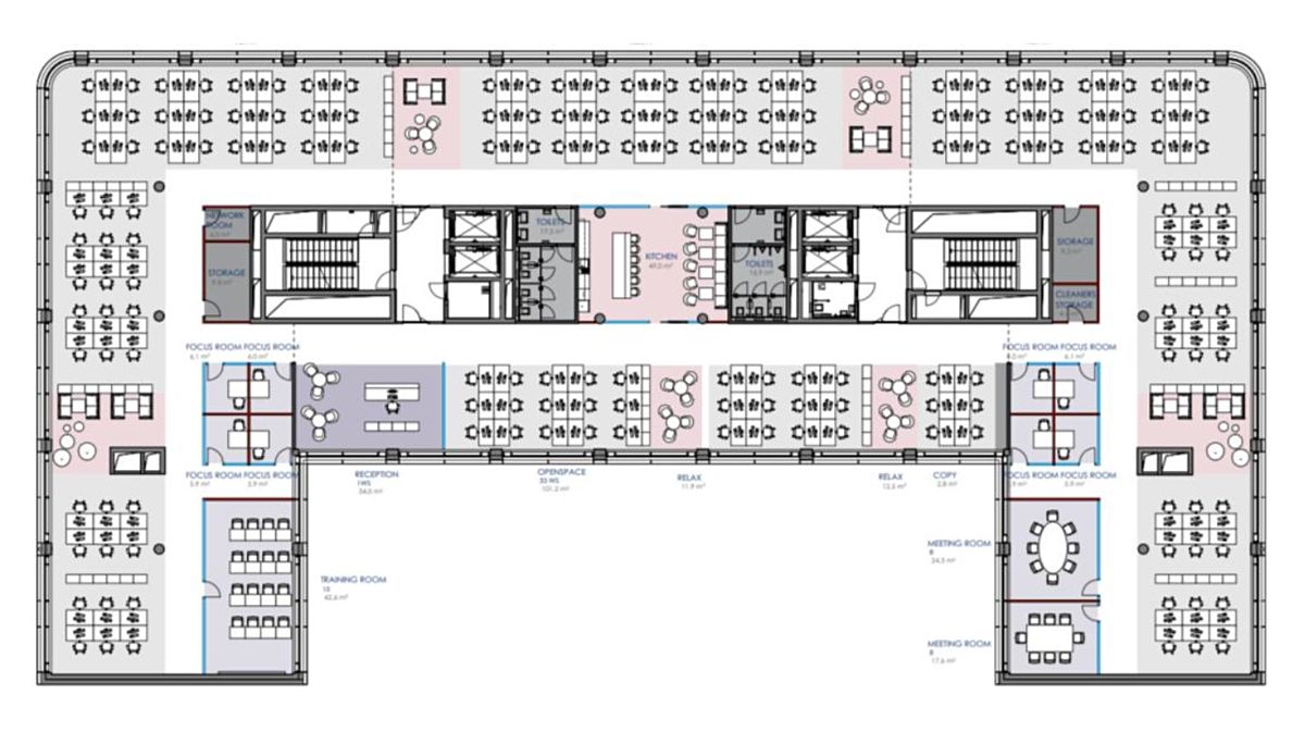 Pronájem kanceláře 1543 m² – fotografie 3