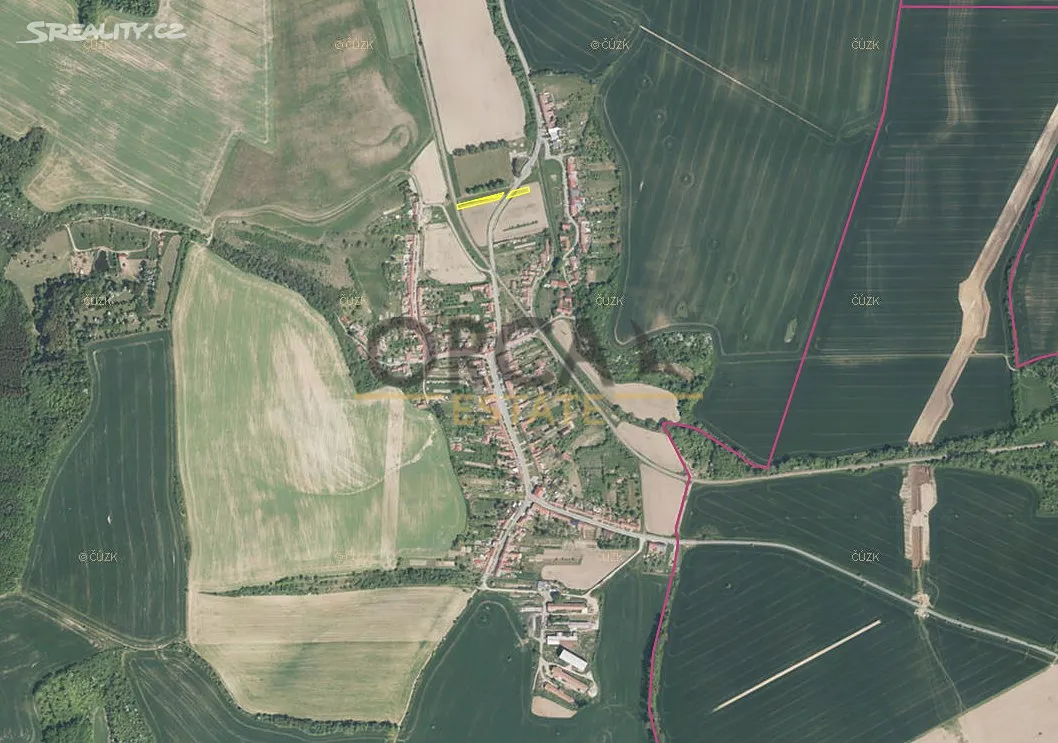 Prodej pole 1305 m² – pohled 2