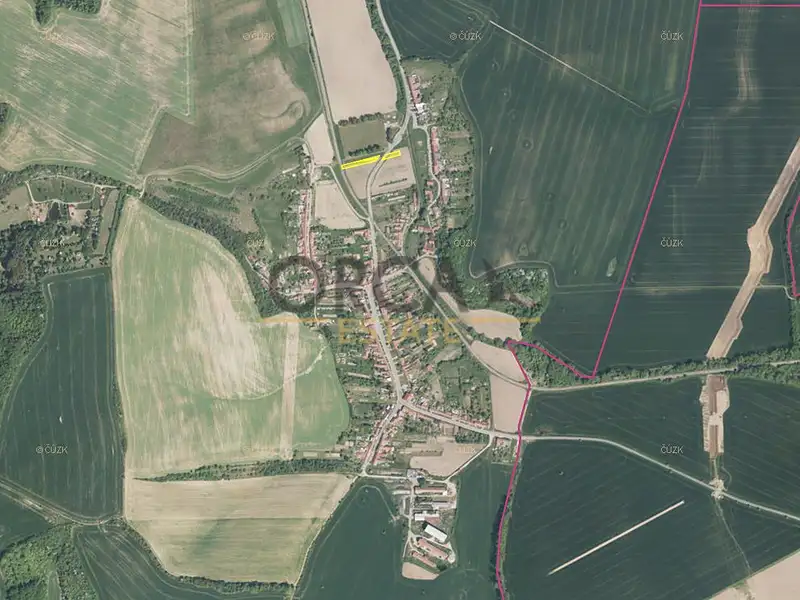 Prodej pole 1305 m², Mouchnice – náhled fotky 2