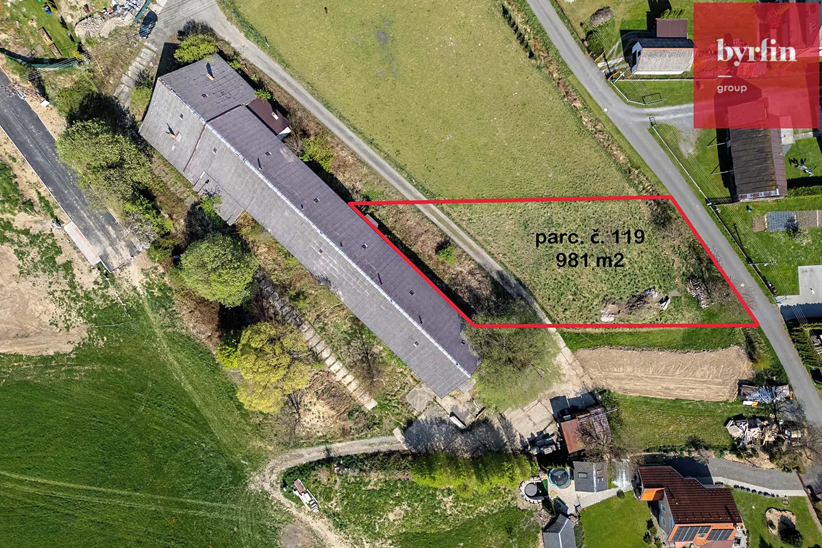 Prodej stavebního pozemku 981 m²