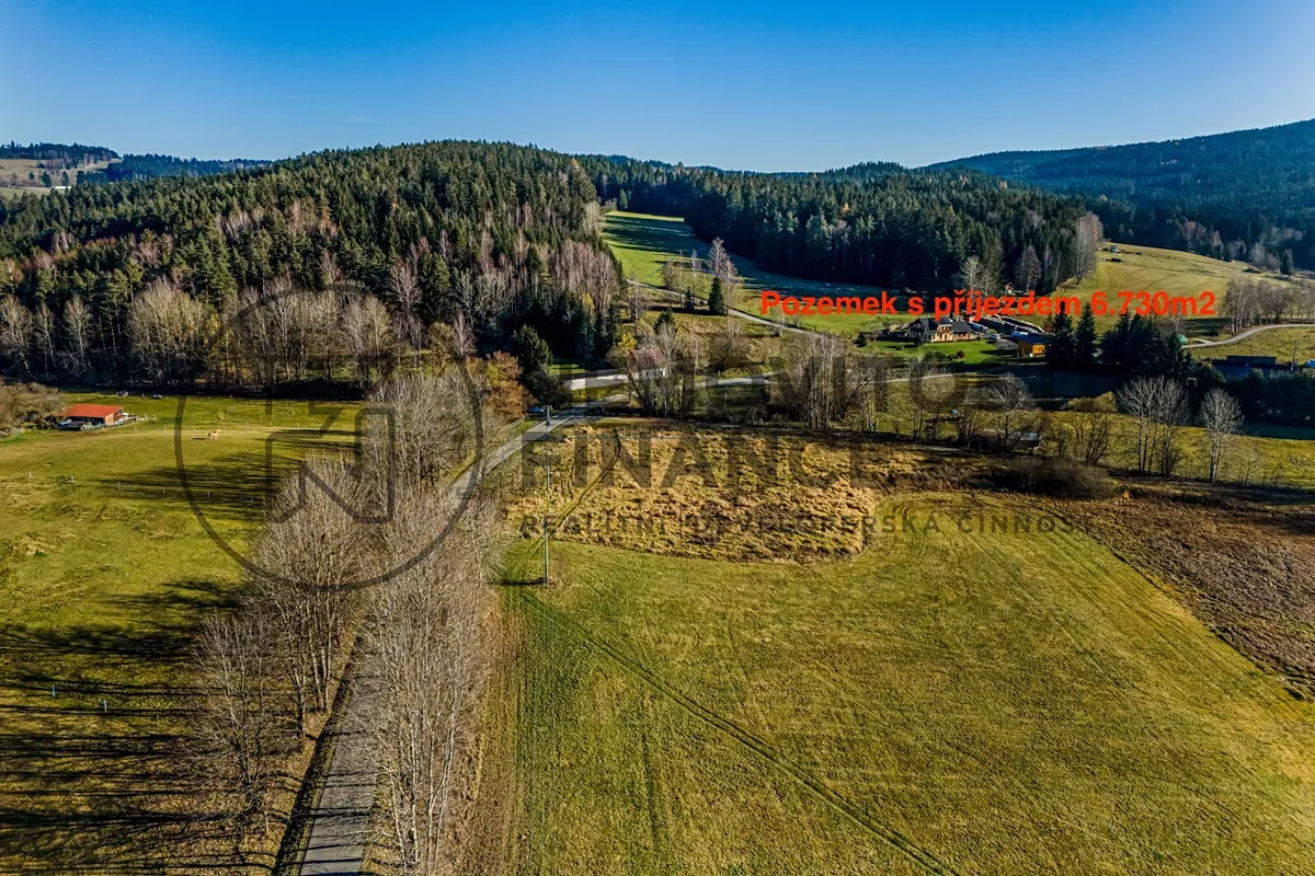 Prodej stavebního pozemku 6730 m²