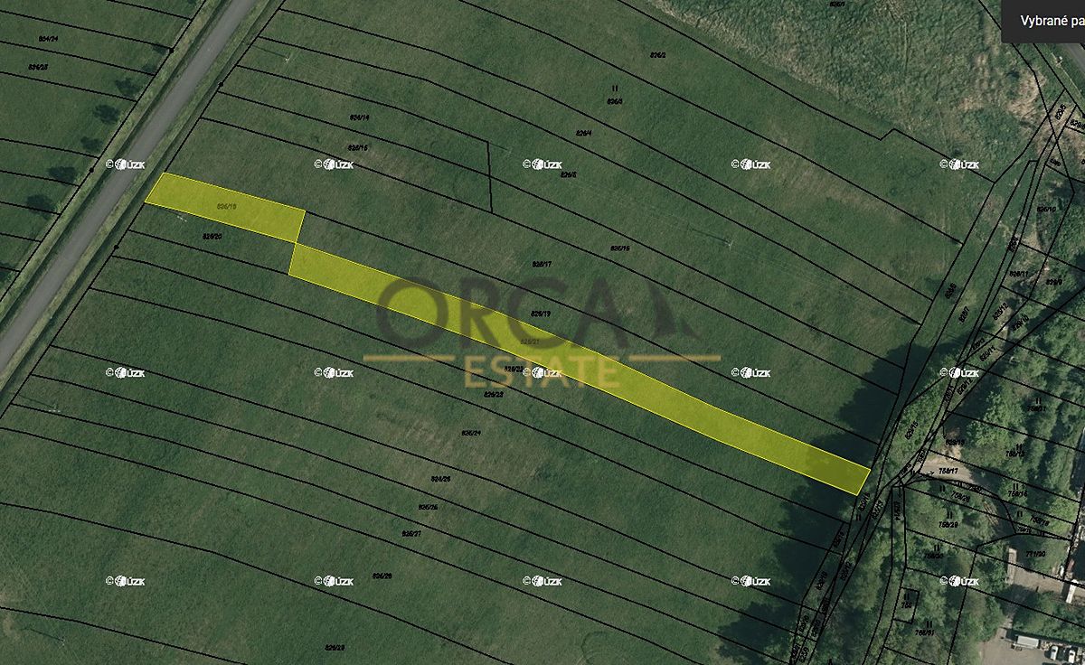 Prodej pole 2279 m², Hrobice – fotka 1 z 3