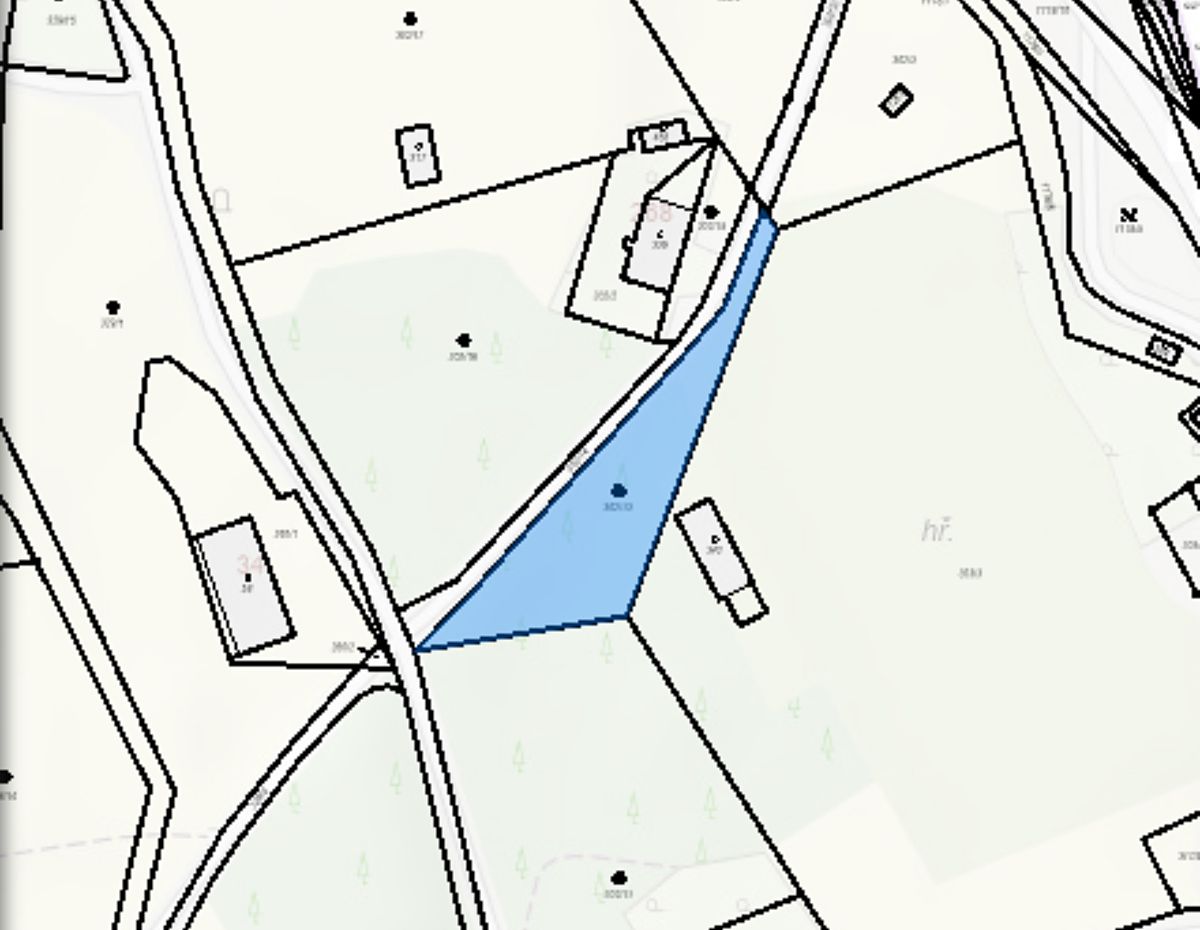 Prodej stavebního pozemku 1200 m² – fotografie 2