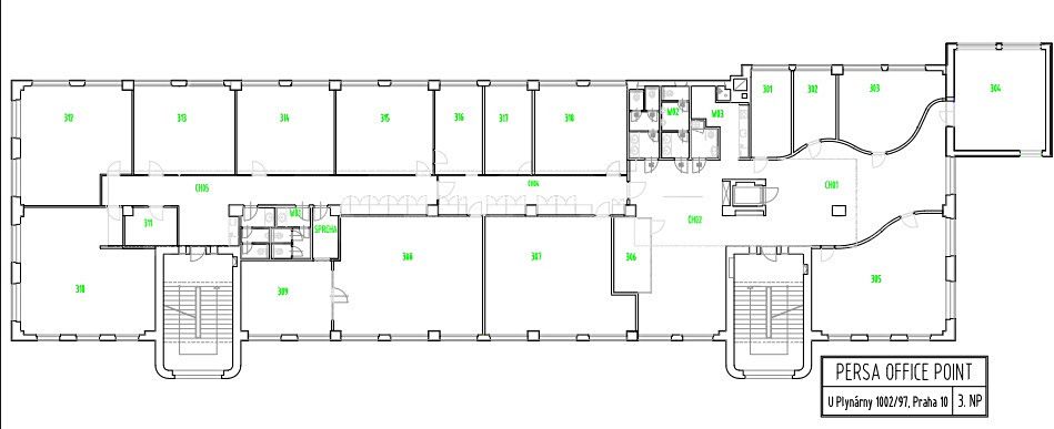 Pronájem kanceláře 861 m² – fotografie 3