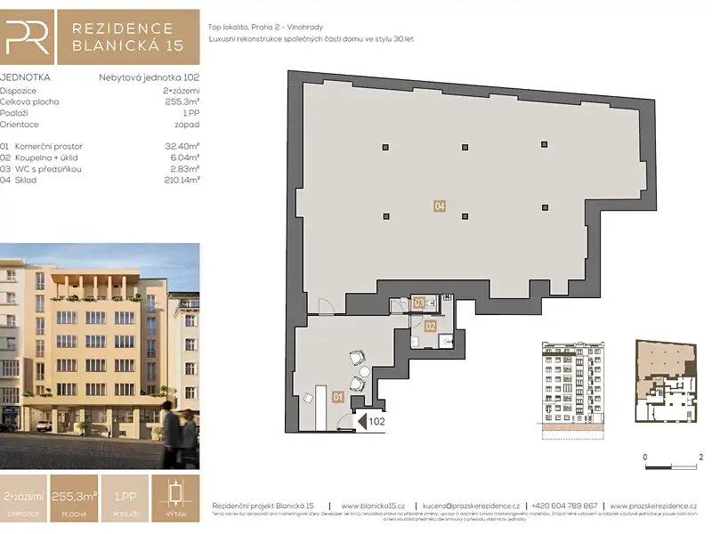 Prodej komerční nemovitosti 255 m², Praha – náhled fotky 2