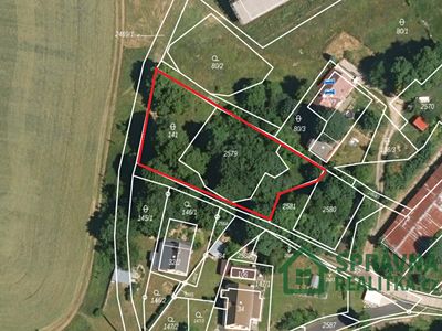 Prodej stavebního pozemku 1484 m²
