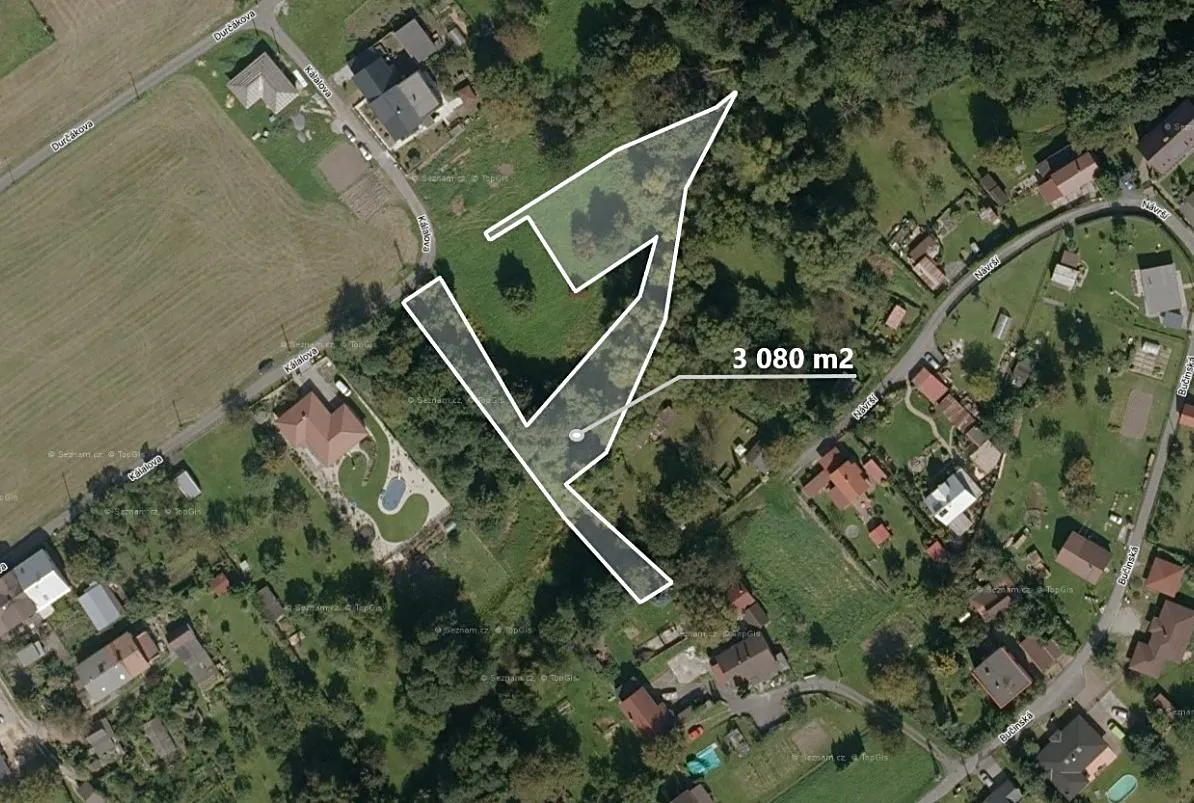 Prodej stavebního pozemku 3080 m²