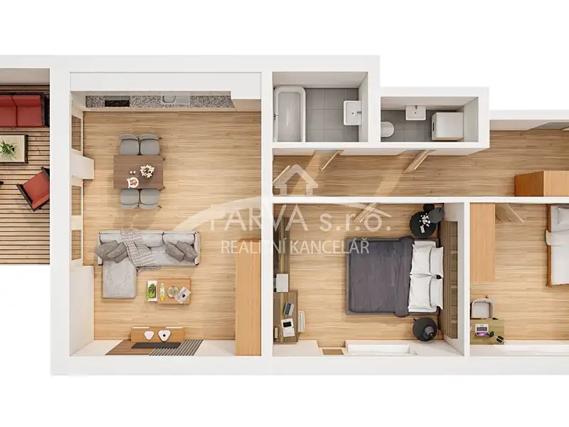 Prodej bytu 3+kk 73 m², Rokycany – náhled fotky 3