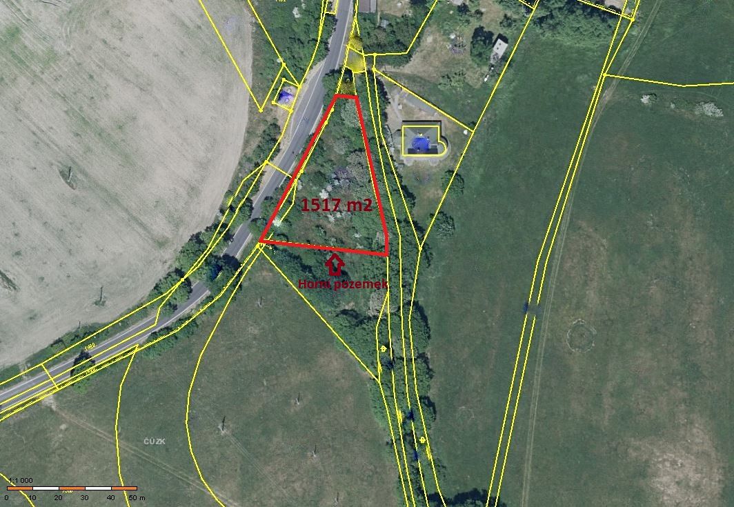 Prodej stavebního pozemku 1572 m²