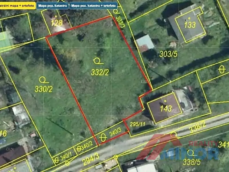 Prodej stavebního pozemku 526 m², Bílichov – náhled fotky 2