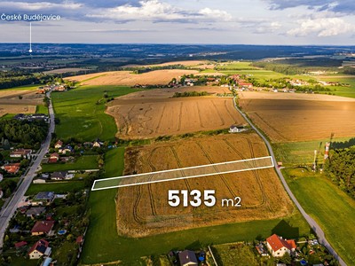Prodej  stavebního pozemku 5 135 m² — photo 3
