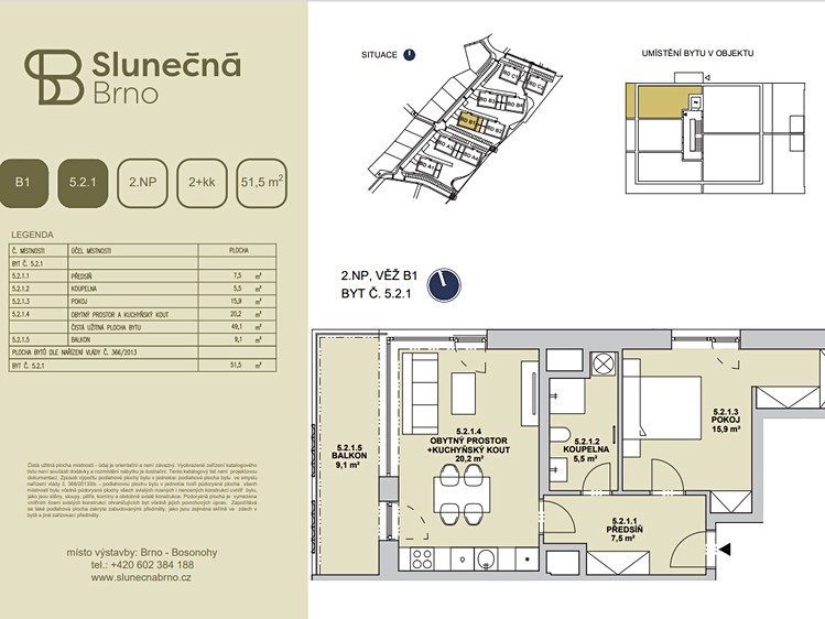 Wohnung 2+kk zum Kauf, 51 m² (6 von 7)