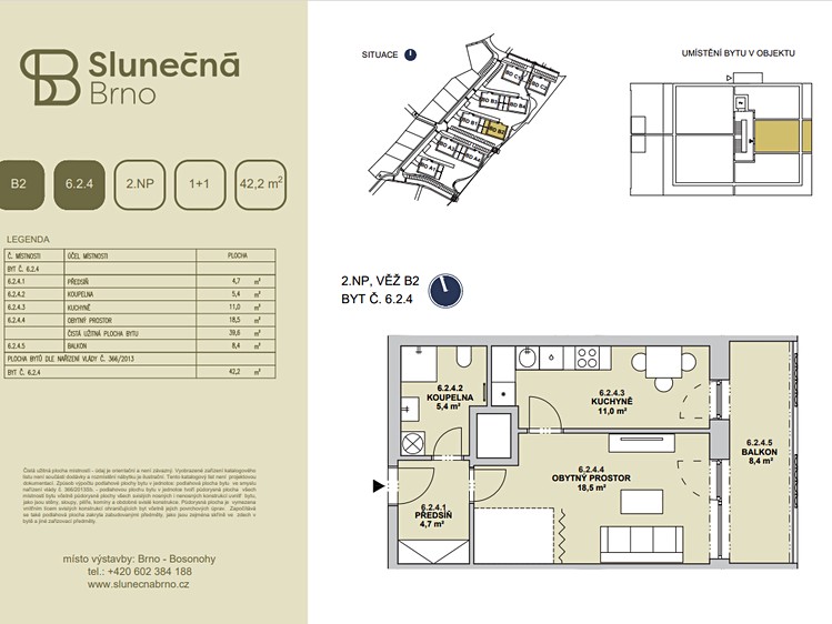 Wohnung 1+1 zum Kauf, 42 m² (6 von 8)