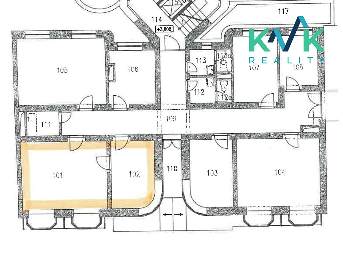 Pronájem kanceláře 34 m² – fotografie 3