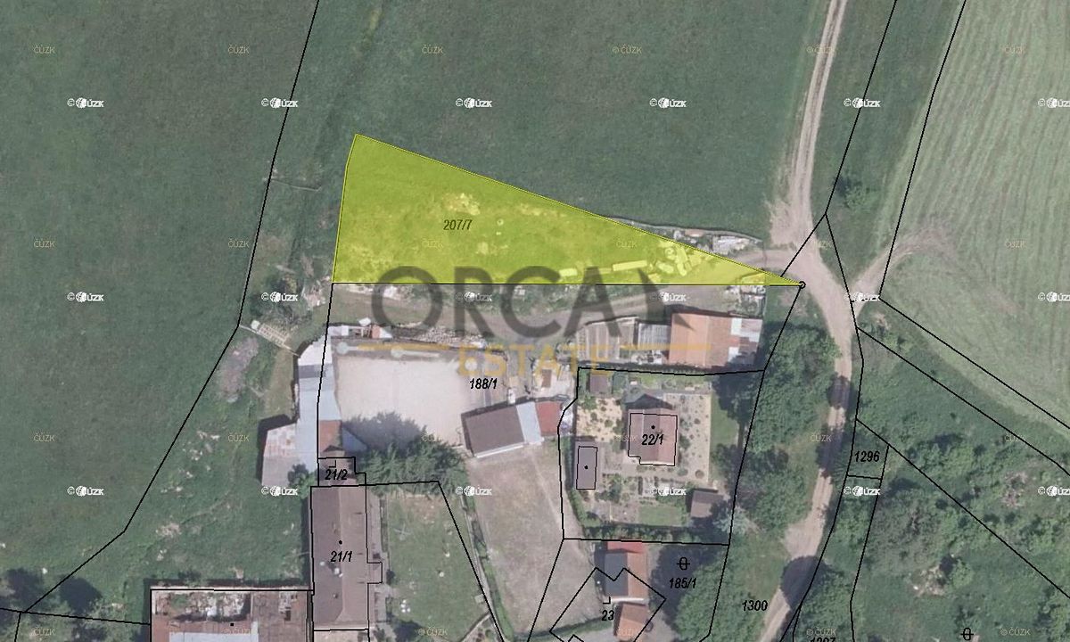 Prodej pole 955 m², Verneřice – fotka 1 z 3