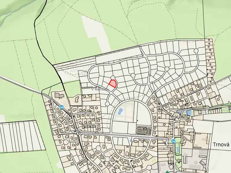 Prodej stavebního pozemku 1293 m², Trnová – náhled fotky 1