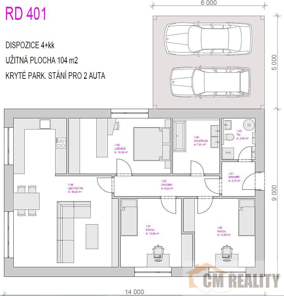 Prodej rodinného domu 104 m², pozemek 900 m² – fotografie 4