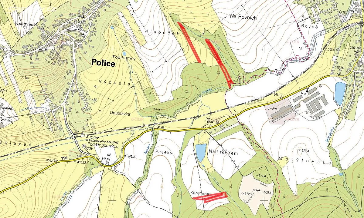 Prodej pole 14619 m², Police • Sreality.cz