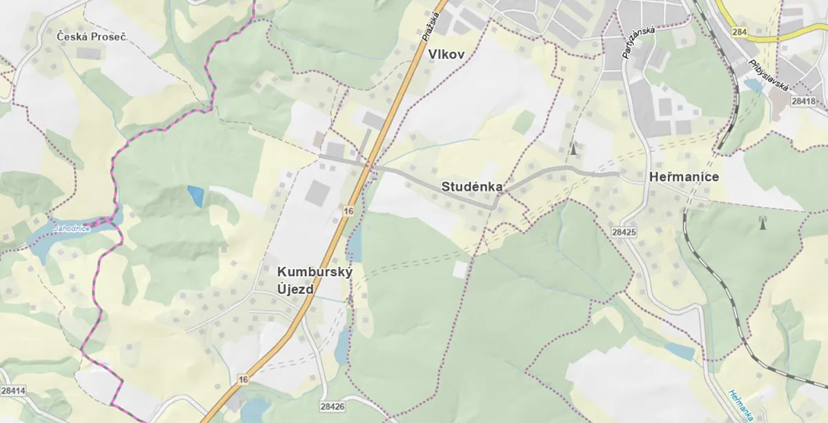 Prodej lesa 4999 m²