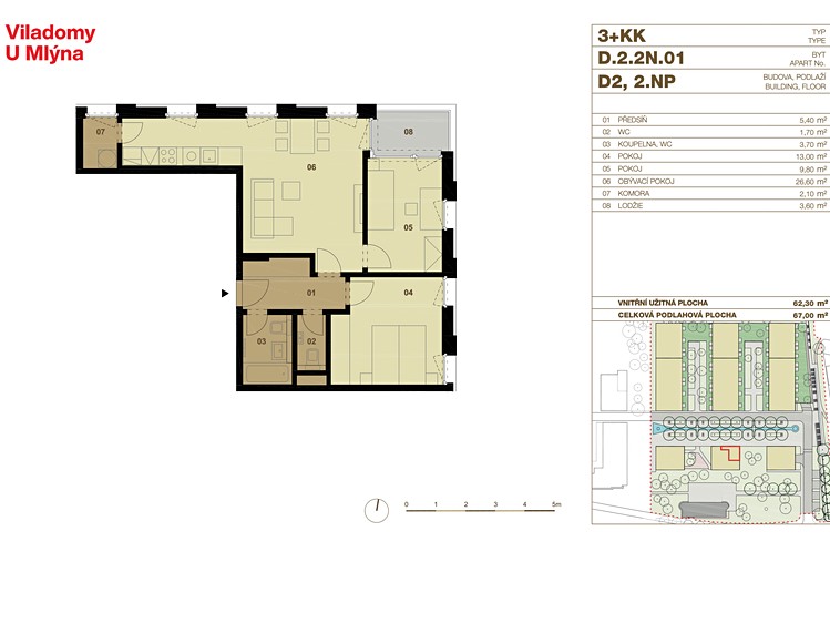 Квартира 3+kk на продаж, 67 м² (7 з 7)