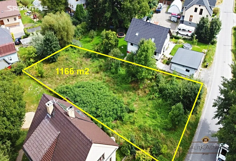 Prodej stavebního pozemku 1166 m²