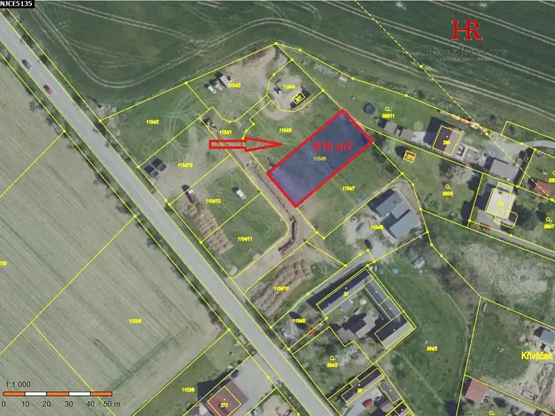 Prodej stavebního pozemku 916 m², Řehenice – náhled fotky 3