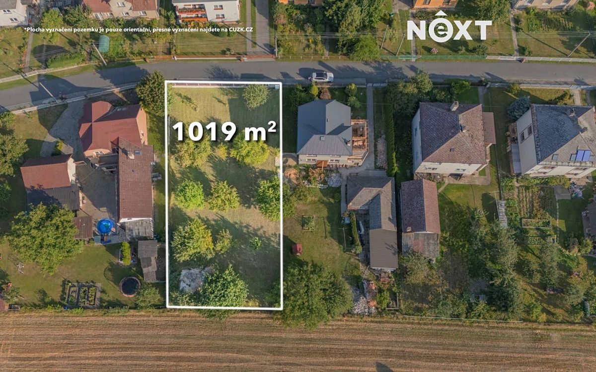 Prodej stavebního pozemku 1019 m²