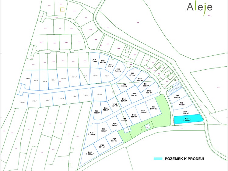 Prodej pozemku, 1 086 m² (1 z 4)