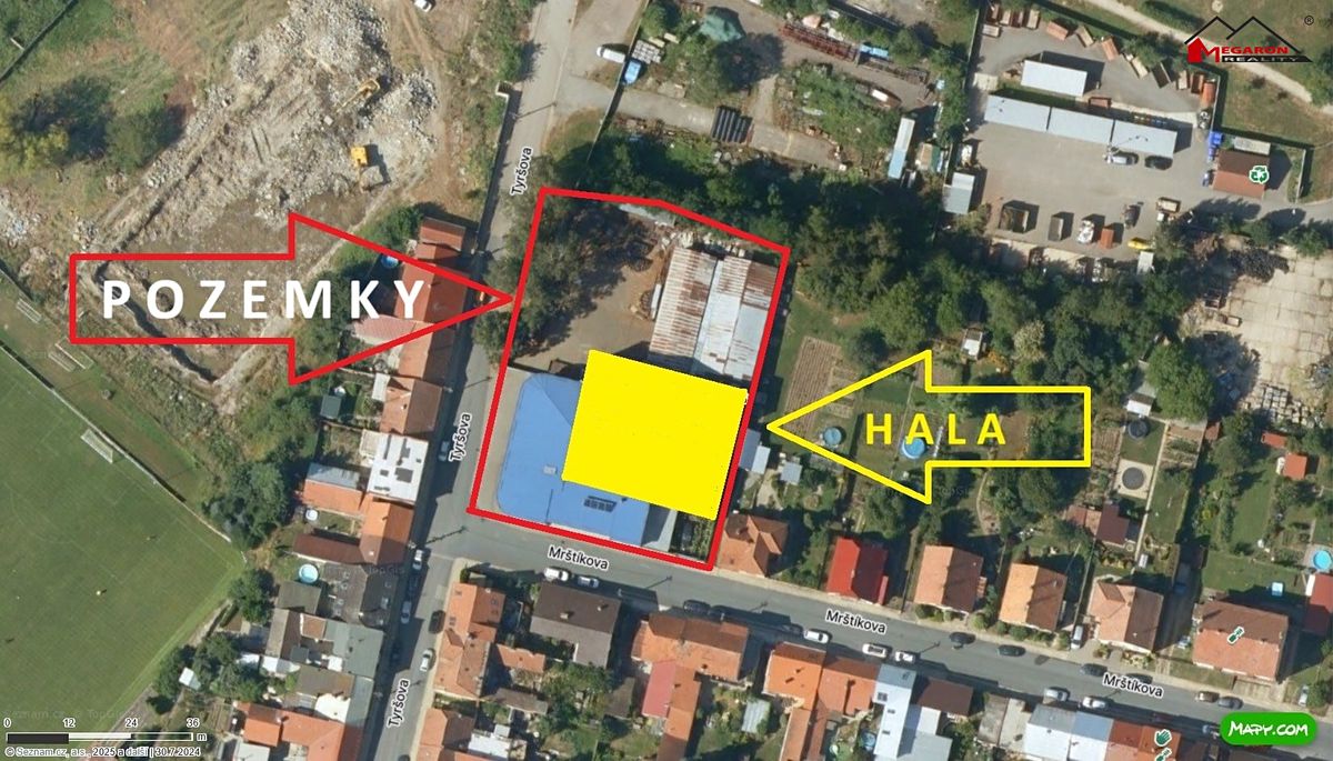Prodej výrobní haly, prostoru 645 m²