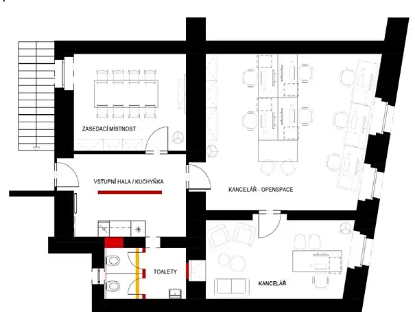 Pronájem kanceláře 115 m², Praha – náhled fotky 2