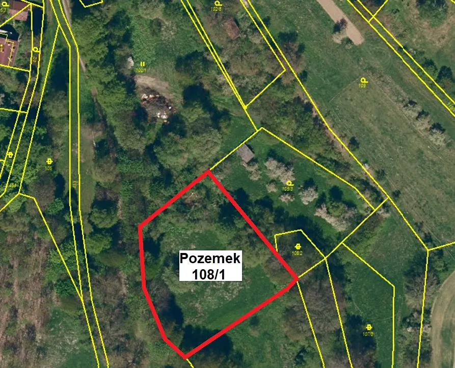 Prodej stavebního pozemku 2598 m²