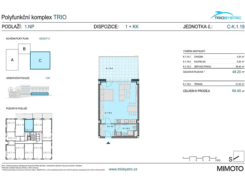 Prodej bytu 1+kk 48 m², Brno – náhled fotky 3