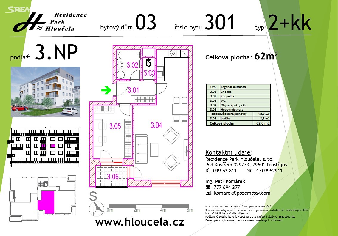 Prodej bytu 2+kk 58 m² (Jednopodlažní) – pohled 4